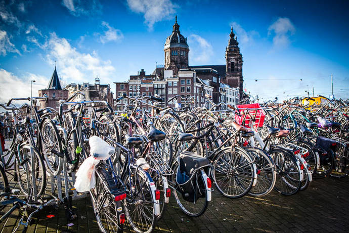 Fahrrad fahren in Amsterdam
