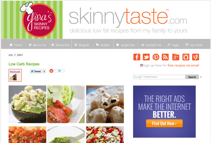 Skinny Taste Food Blog