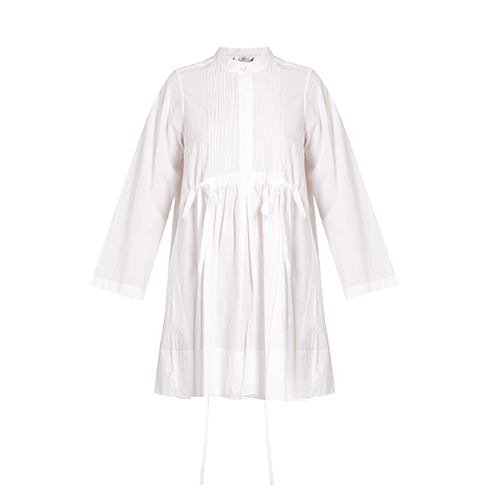 Pintucked cotton-poplin dress Chloé