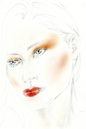 ORANGE-CRUSH-TREND-make-up-illustration-luis-huber-