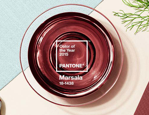 Pantone Introducing Color of the Year Marsala banner