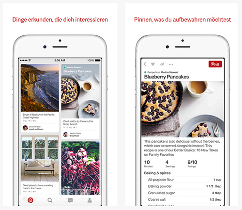 Apple und Pinterest - ein neues wunderbares Paar bei den Fashion Apps