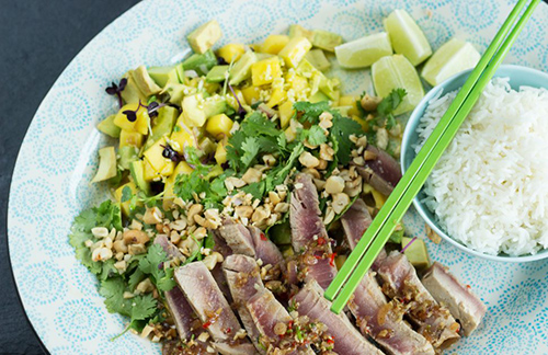 Rezept-Tipp: Avocado-Mango-Salat mit Thunfisch - FLAIR fashion &amp; home